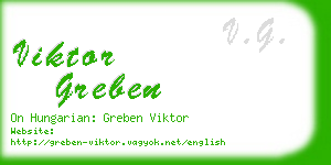 viktor greben business card